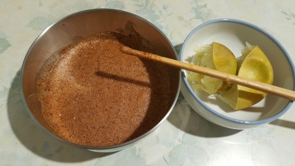 好吃的肉桂粉-用筷子充分攪拌勻