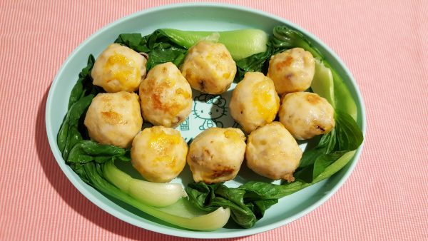 香煎冷凍花枝丸-成品