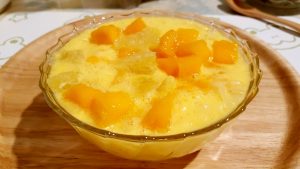 楊枝甘露-最後加入芒果丁和葡萄柚