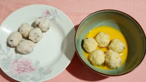 香煎冷凍花枝丸-裹蛋汁